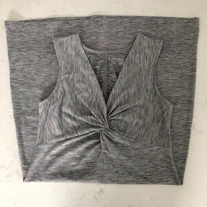 Eddie Bauer Travex Aster Tie The Knot Slvless VNk Exercise Dress Grey Sz S